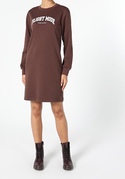 Image de Robe Marron Regular Fit Femme