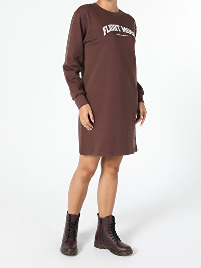 Image de Robe Marron Regular Fit    Femme