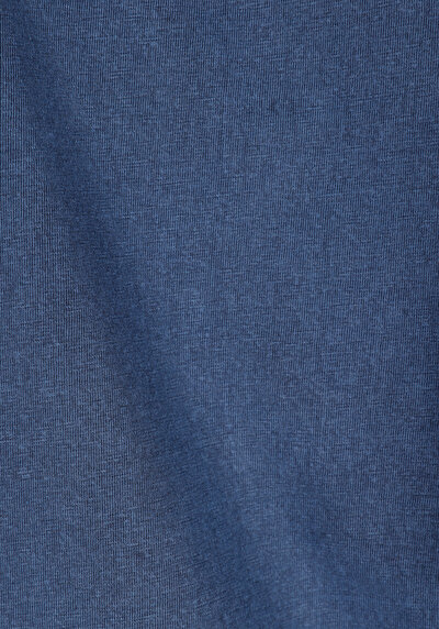Image de T-shirt À Manches Courtes Bleu Comfort Fit Droit Homme