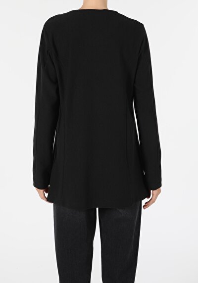 Image de Veste De Blazer Noir Regular Fit Femme