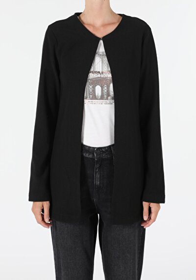 Image de Veste De Blazer Noir Regular Fit   Femme