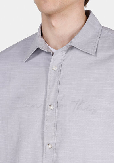 Image de Chemise À Manches Longues Blanc Regular Fit Droit Oxford Homme