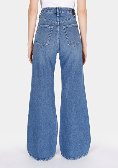 Image de 965 Arisa Pantalon Wide Leg High Rise En Jean Regular Fit Femme