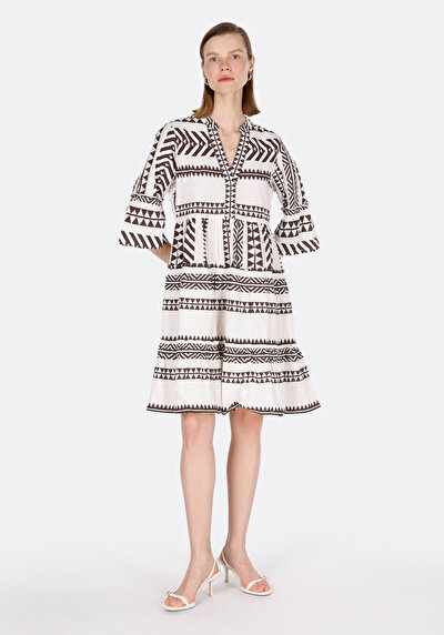 Image de Robe Ecru Regular Fit Femme