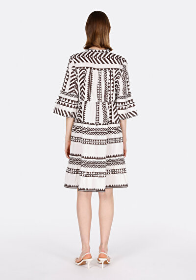 Image de Robe Ecru Regular Fit Femme