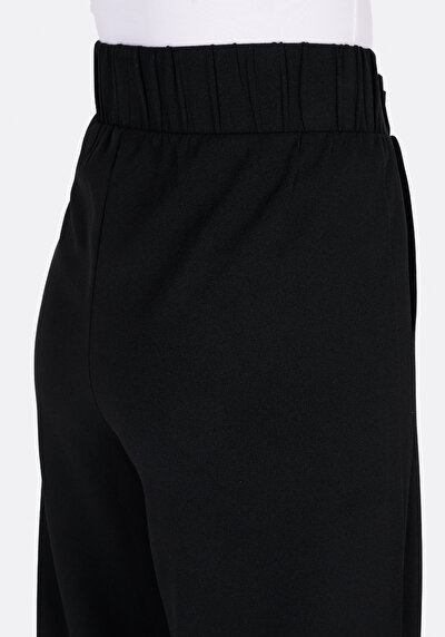 Afficher les détails de Pantalon De Survêtement Noir Regular Fit Femme