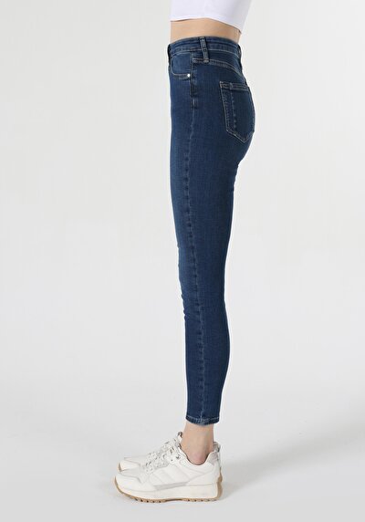 Image de 760 Diana Pantalon Bleu   En  Skinny Fit Femme