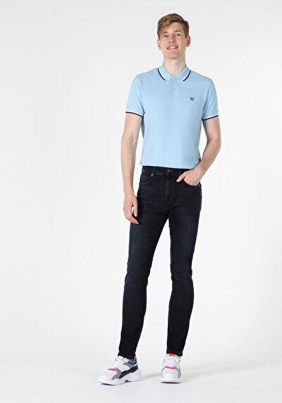 Image de 035 Ryan Pantalon Marine Slim Leg En Skinny Fit Homme