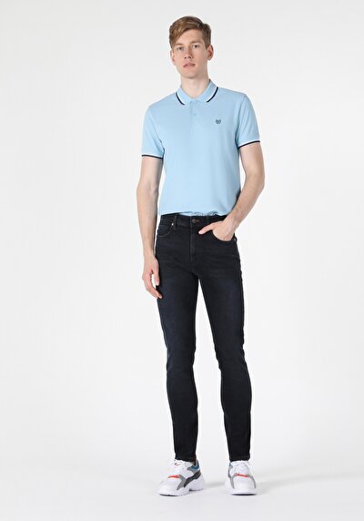 Image de 035 Ryan Pantalon Marine Slim Leg En Skinny Fit Homme