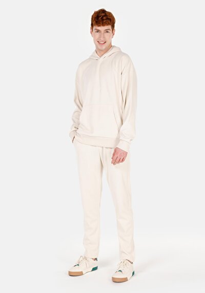 Image de Pantalon De Survêtement Ecru Regular Fit Homme