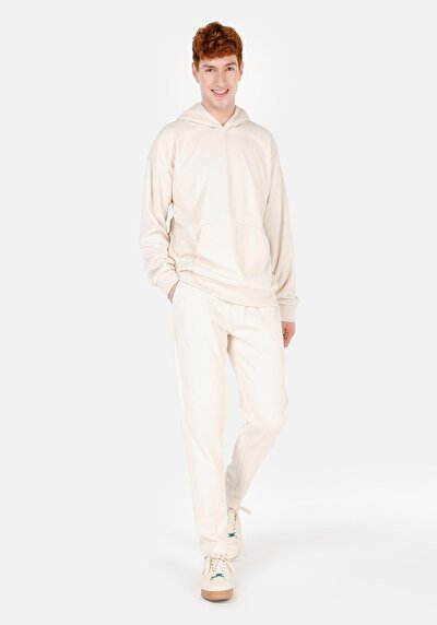 Image de Pantalon De Survêtement Ecru Regular Fit Homme