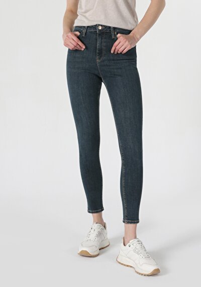 Image de 760 Diana Pantalon Bleu   En  Skinny Fit Femme