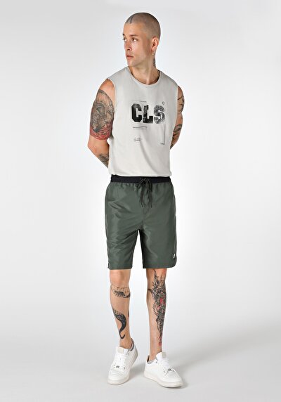 Image de Short De Bain Kaki Slim Fit  Homme