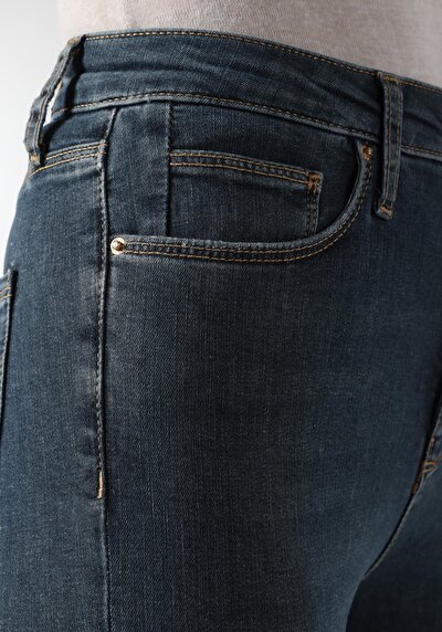 Afficher les détails de 760 Diana Pantalon Bleu   En  Skinny Fit Femme