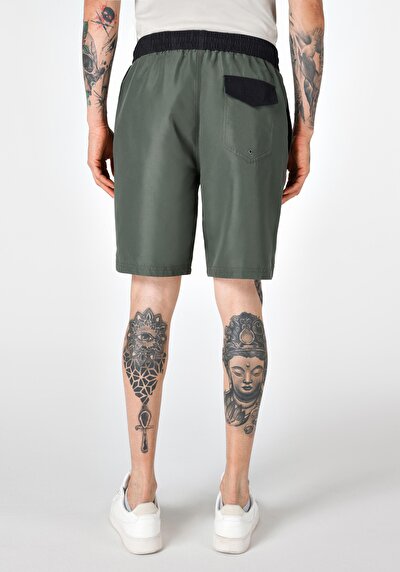 Image de Short De Bain Kaki Slim Fit  Homme