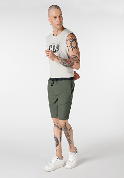 Image de Short De Bain Kaki Slim Fit  Homme