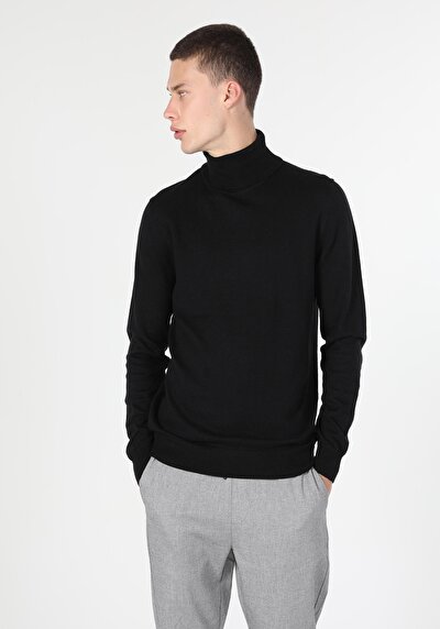 Image de Pull Noir Slim Fit   Homme