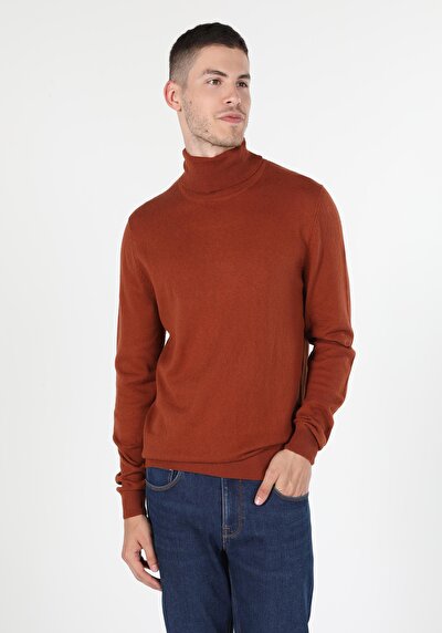 Image de Pull Marron Slim Fit   Homme