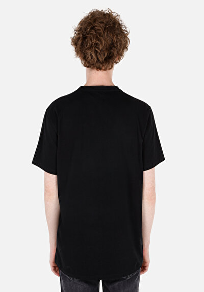 Afficher les détails de T-shirt À Manches Courtes Noir Regular Fit  Homme