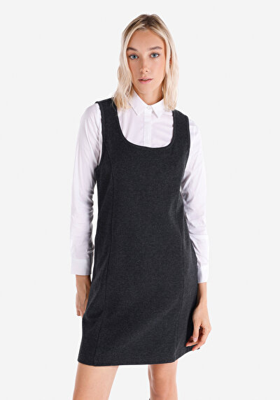 Image de Robe Anthracite Regular Fit    Femme