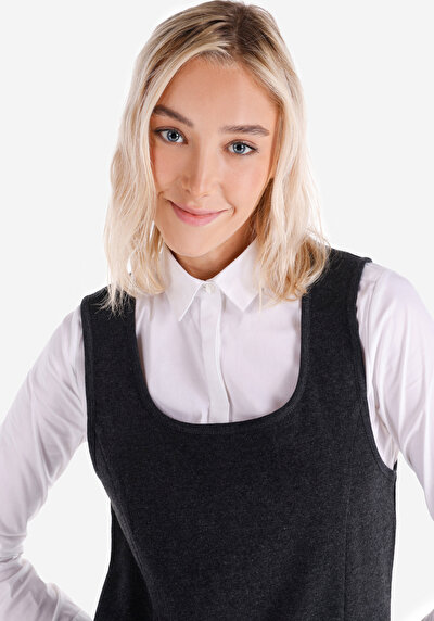 Image de Robe Anthracite Regular Fit Femme