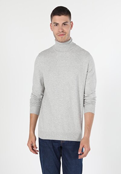 Image de Pull Vert Foncé Slim Fit Homme