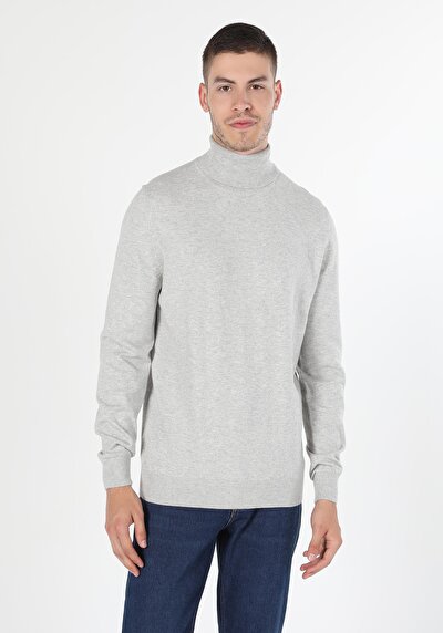 Image de Pull Vert Foncé Slim Fit Homme