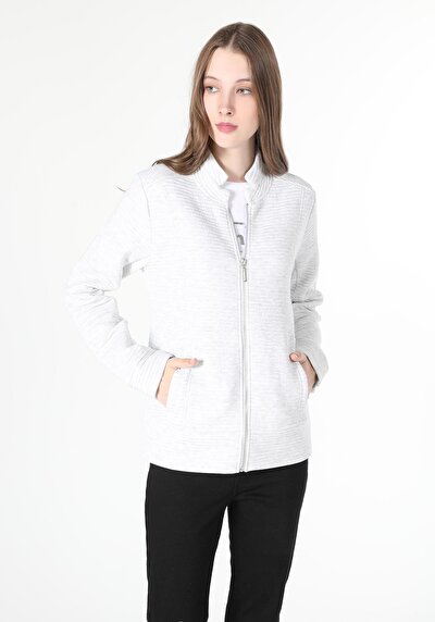 Afficher les détails de Veste De Blazer Gris Regular Fit   Femme