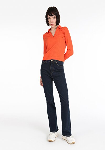Image de T-shirt À Manches Longues Slim Fit Femme