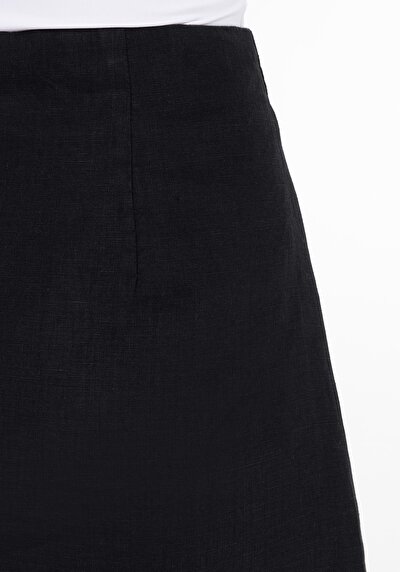 Afficher les détails de Jupe Noir Mini Skirt Droit Uni Mini Femme