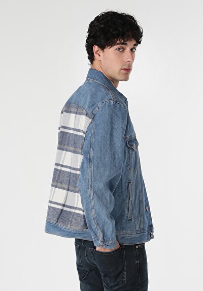Image de Veste De Blazer Bleu Oversize Fit Homme