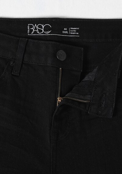 Afficher les détails de 044 Karl Pantalon  Straight Leg Low Rise En  Straight Fit-low Rise-straight Leg Homme