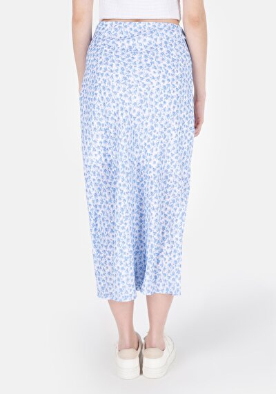 Image de Jupe Bleu Midi Skirt Femme