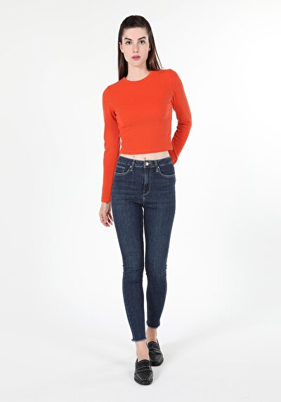 Image de 760 Diana Pantalon Noir En Skinny Fit Femme
