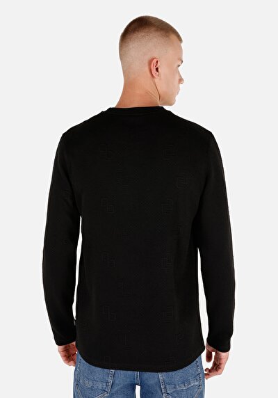 Image de T-shirt À Manches Longues Noir Regular Fit  Homme