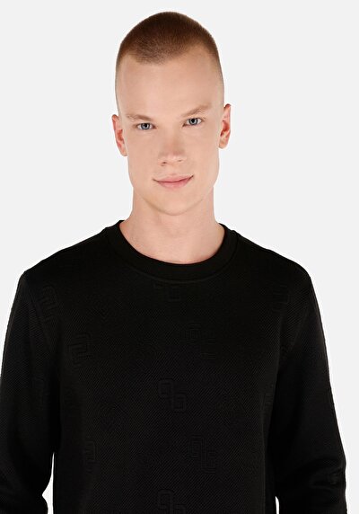 Image de T-shirt À Manches Longues Noir Regular Fit  Homme