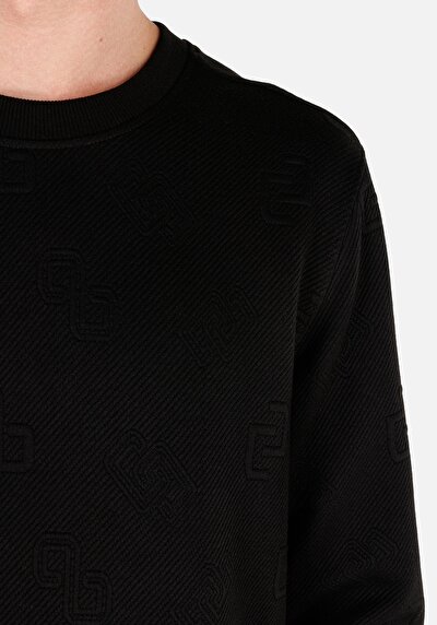 Image de T-shirt À Manches Longues Noir Regular Fit  Homme