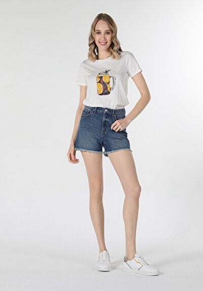 Image de Short Denim Slim Fit Femme