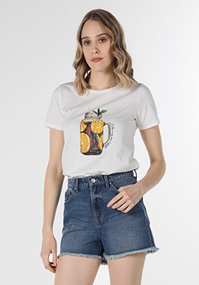 Image de Short Denim Slim Fit Femme