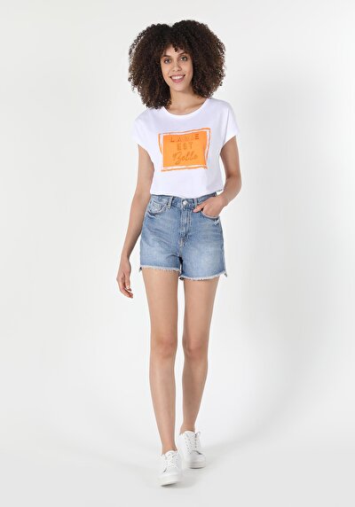 Image de Short Denim Slim Fit Femme