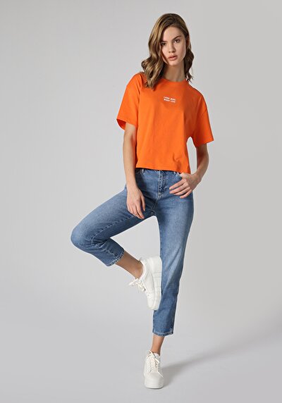 Afficher les détails de 893 Julia Pantalon Bleu   En  Boyfriend Fit Femme