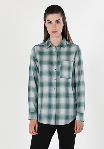 Image de Chemise À Manches Longues Vert    Femme