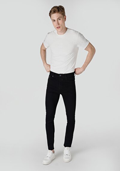 Image de 035 Ryan Pantalon Noir En Skinny Fit Homme