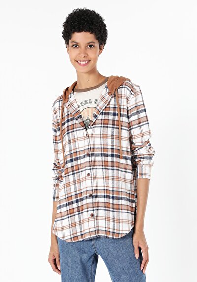 Image de Chemise À Manches Longues Marron    Femme