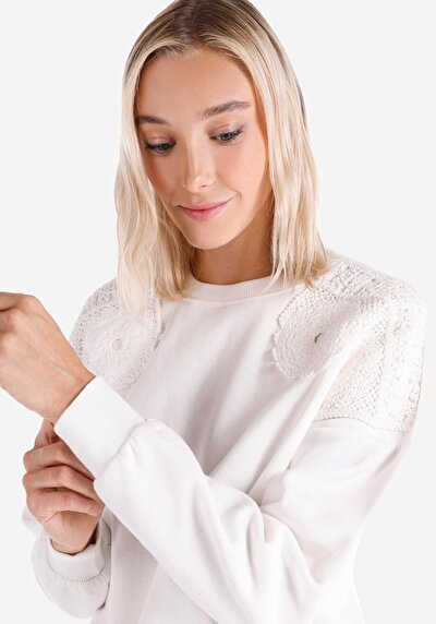Image de Pull-over Blanc Regular Fit  Femme