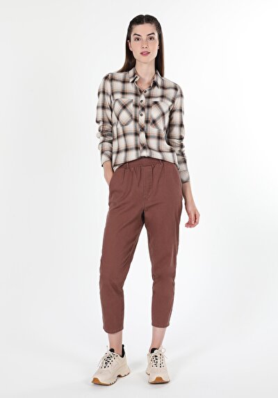 Image de Chemise À Manches Longues Beige Femme