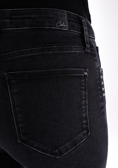 Afficher les détails de 703 Carla Pantalon Denim   En  Slim Fit Femme