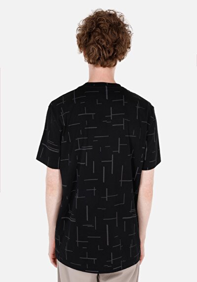 Image de T-shirt À Manches Courtes Noir Regular Fit Homme