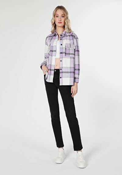 Image de Chemise À Manches Longues Violet Femme
