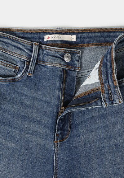 Afficher les détails de 760 Diana Pantalon Bleu   En  Skinny Fit Femme